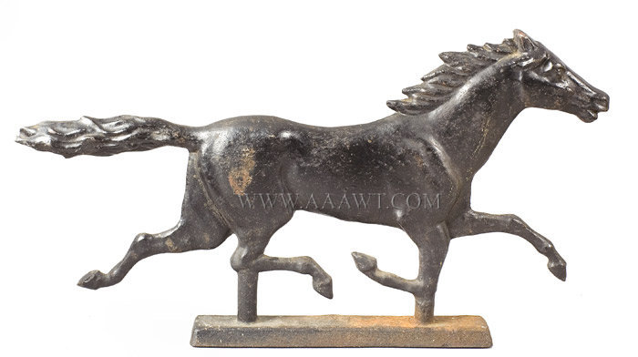 Antique Weight, Running Horse, Cast Iron, entire view